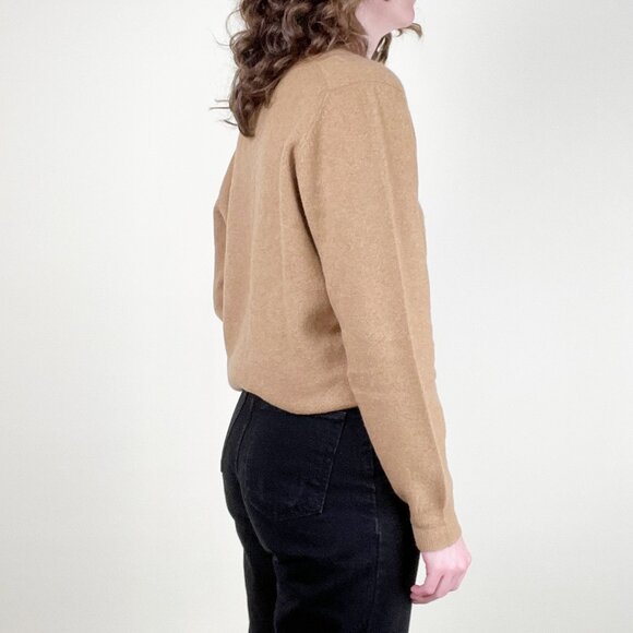 100% Camel Hair Vintage Pringle Sweater Oversized Quiet Luxury Old Money Preppy - Picture 4 of 10